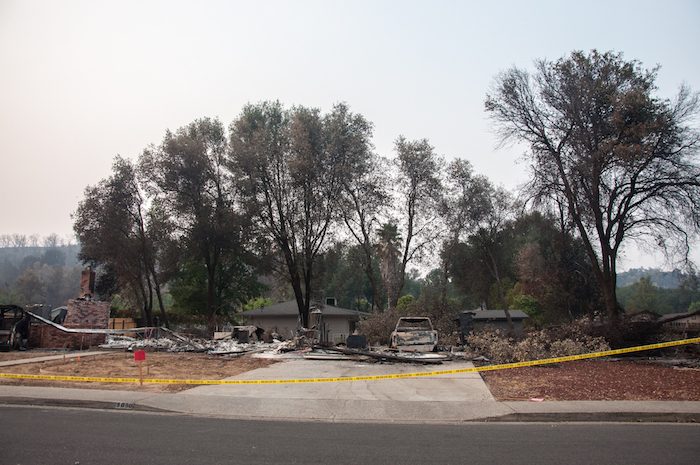 Carr Fire Burned House